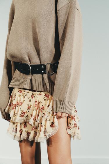 CEINTURE EN CUIR AVEC ANNEAU - Noir de Zara - Image 2