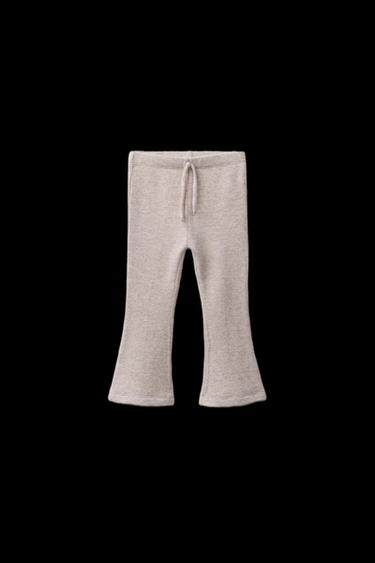 Zara SOFT TOUCH FLARE LEGGINGS - Sand / Marl - Image 0