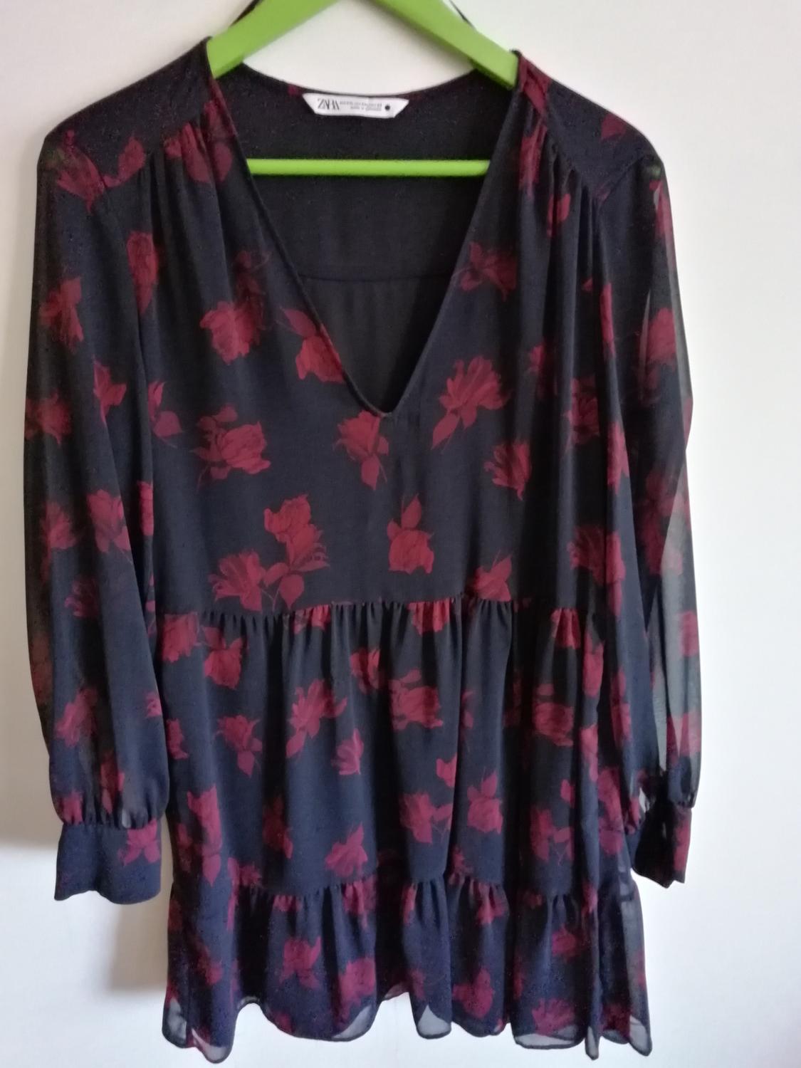 RUFFLED PRINTED DRESS - Image 3