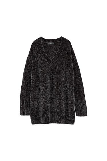 OVERSIZED CHENILLE SWEATER