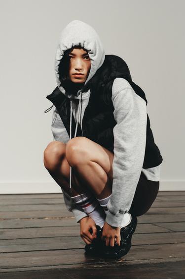 COMBINED PADDED GILET - Black by Zara - Image 2