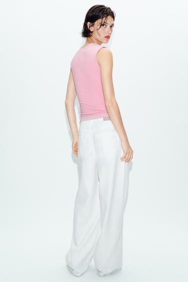 SLEEVELESS TOP - Dusty pink by Zara - Image 2
