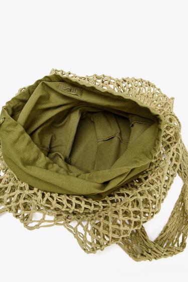 BRAIDED SHOPPER - Green by Zara - Image 5