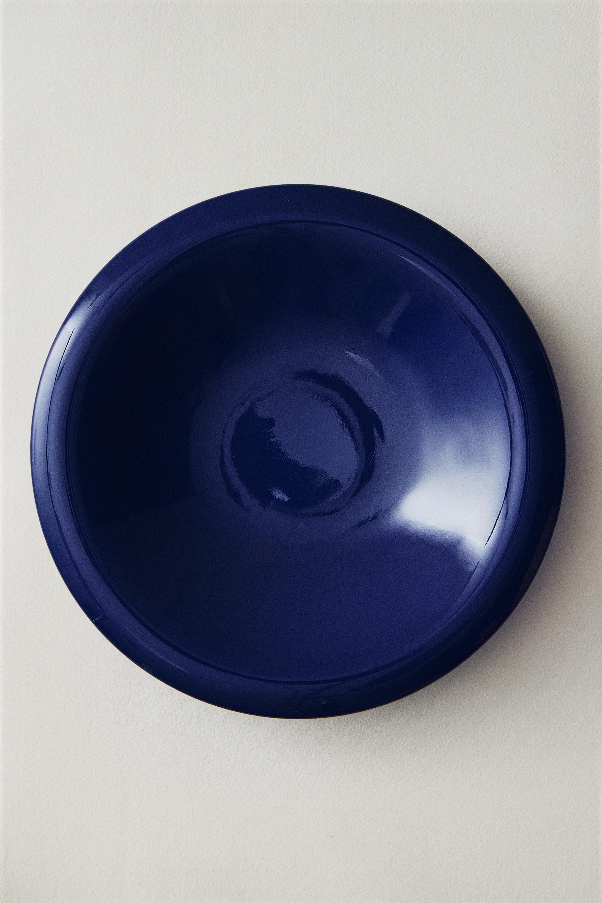 ENAMELLED STONEWARE SOUP PLATE