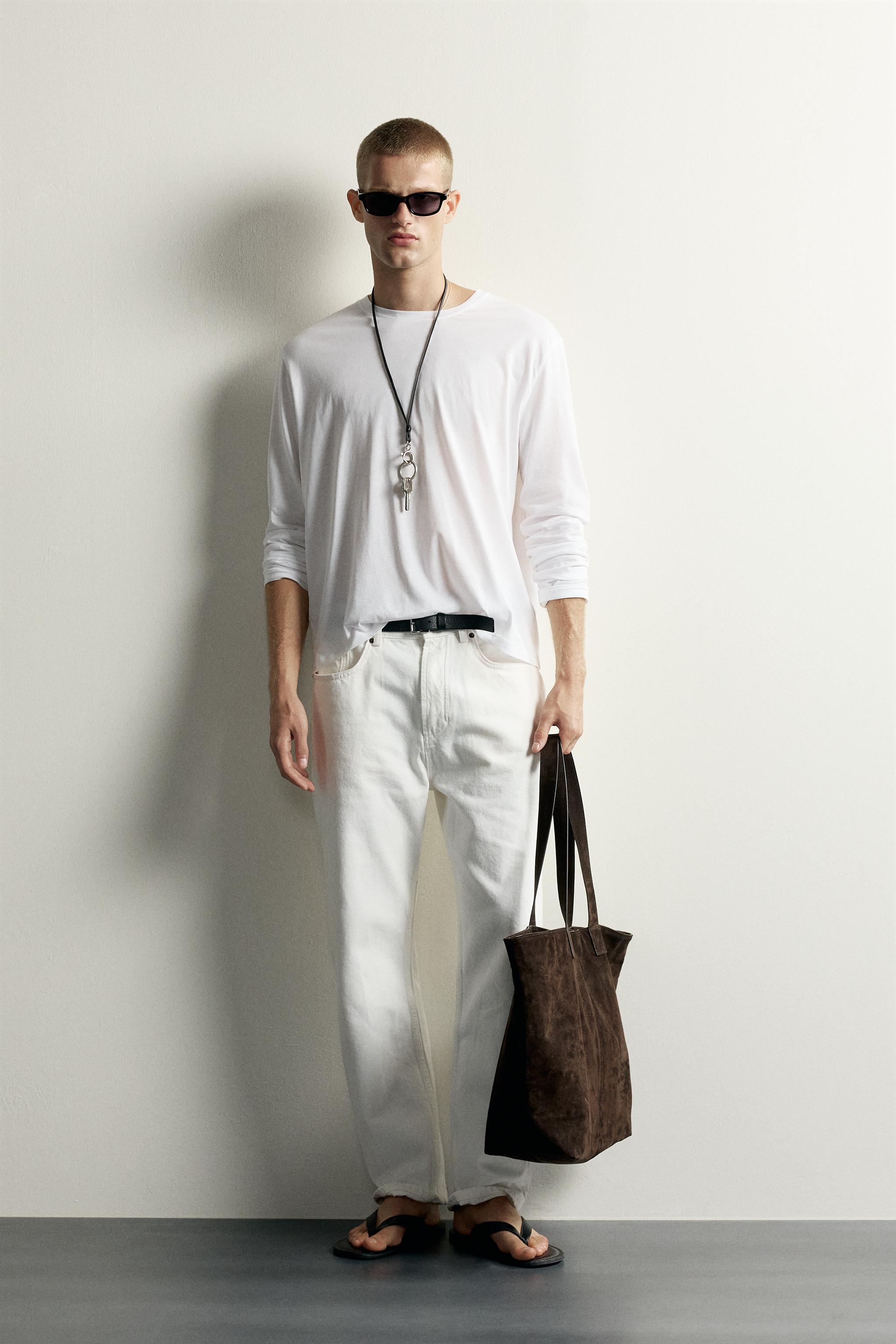 Zara RELAXED FIT UZUN KOLLU T-SHIRT
