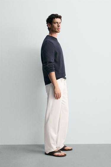STRAIGHT-LEG JEANS - White by Zara - Image 3