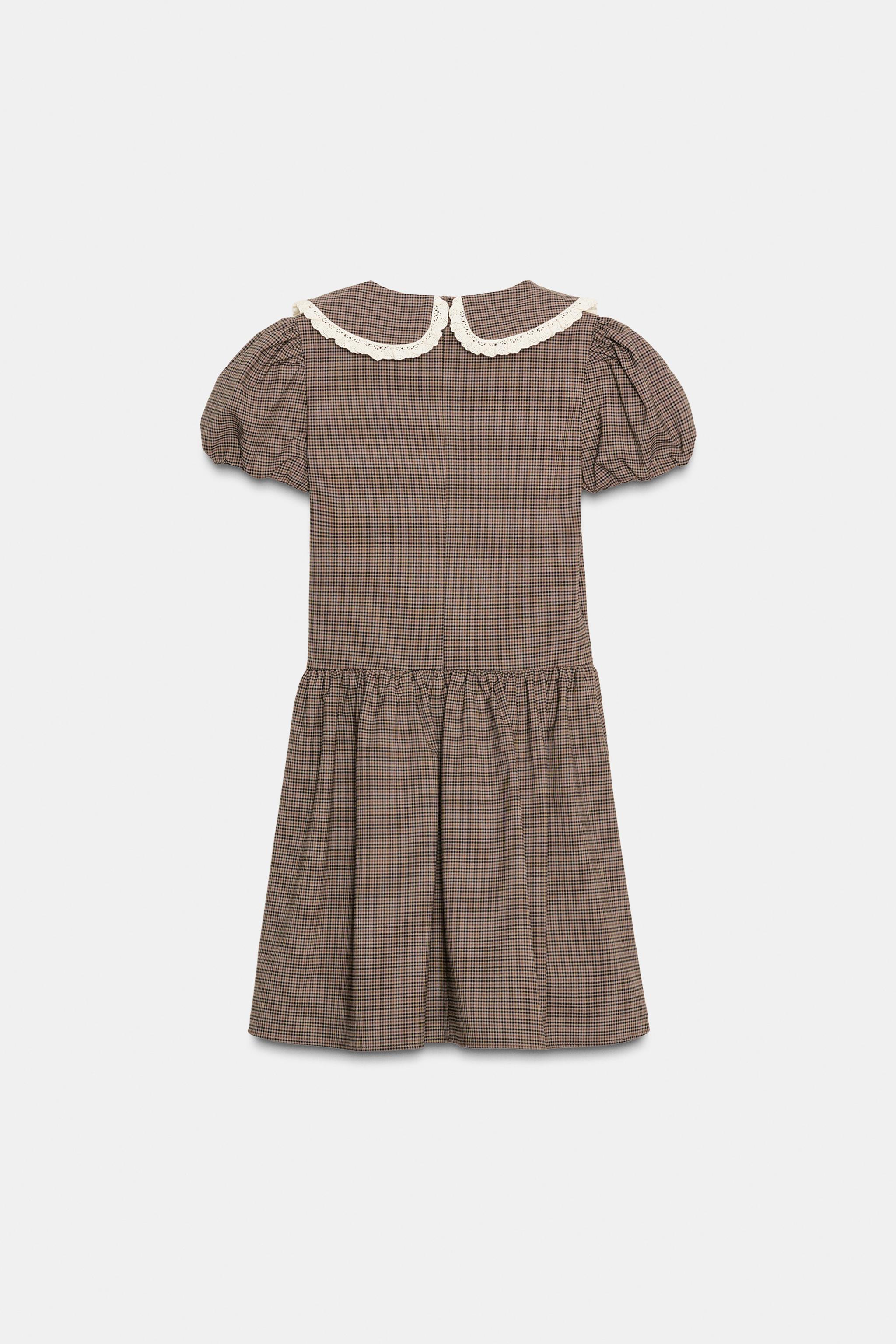 PLAID PETER PAN COLLAR DRESS