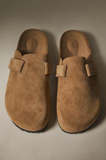 SABOTS CUIR SURPIQÛRES - Beige de Zara - Image 6