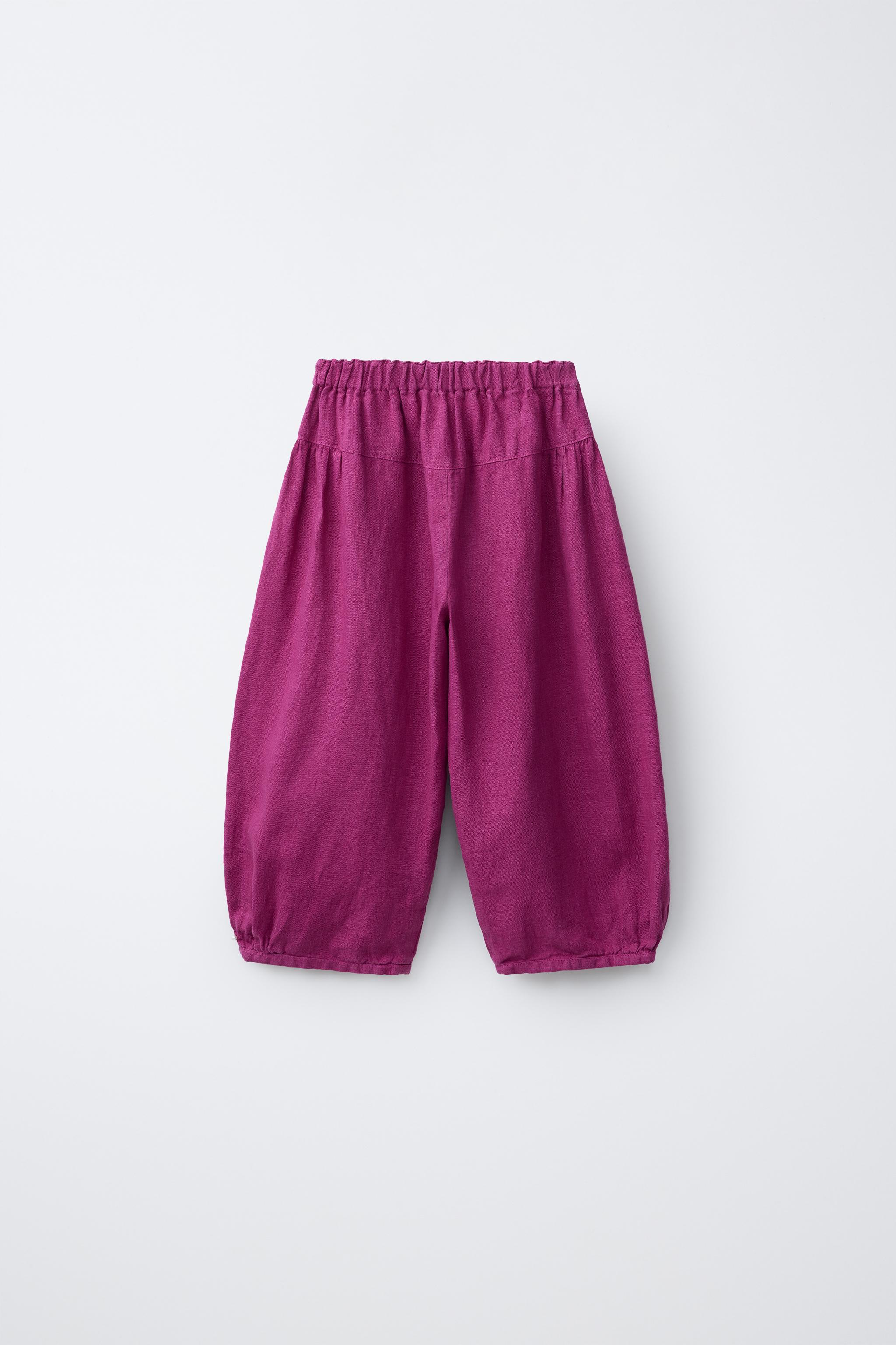 PANTALON BOUFFANT 100% LIN