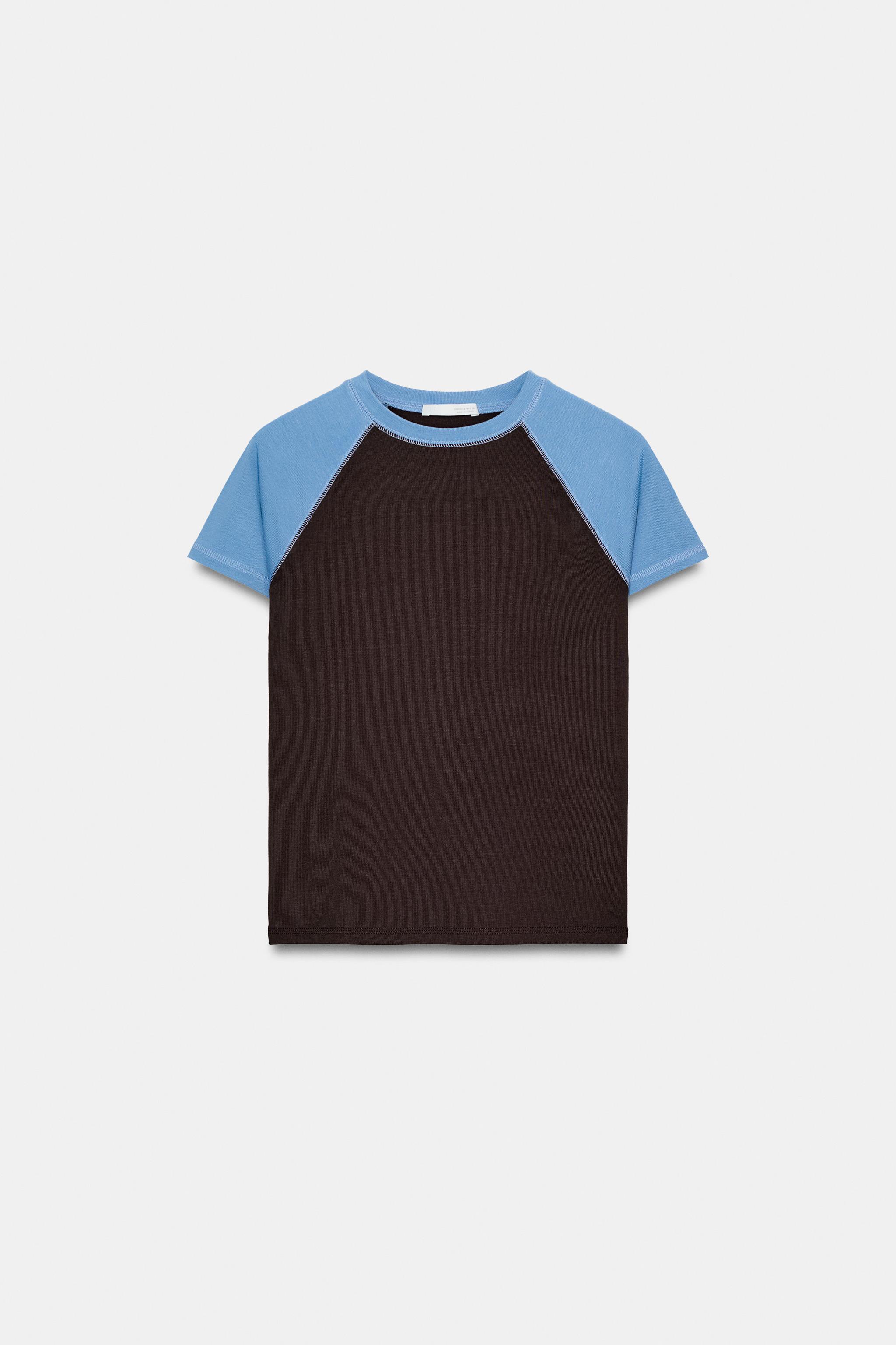 KISA KOLLU REGLAN T-SHIRT - Görsel 6