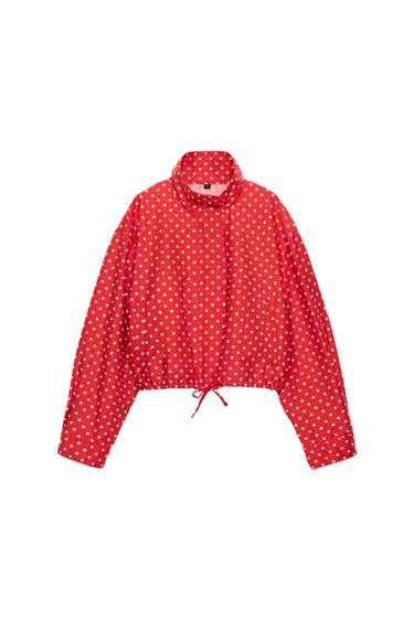PUFFY JACKET WITH DOTS