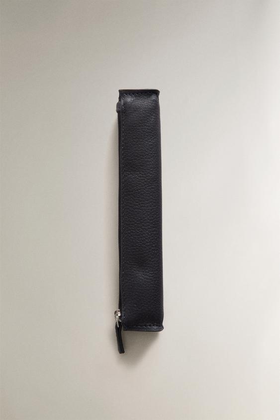 MINI TROUSSE EN CUIR BLEUE - Bleu de Zara - Image 0