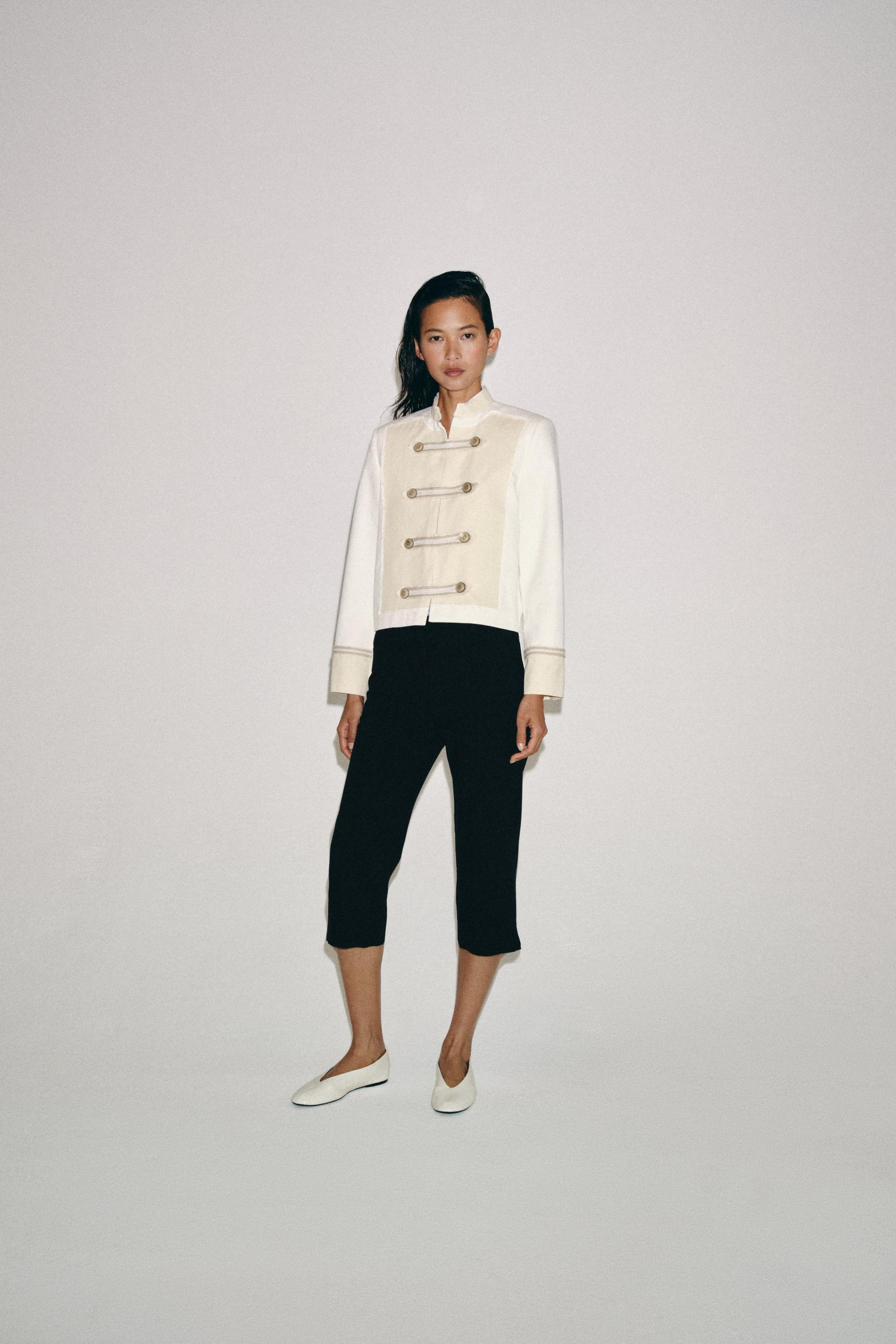 Женские брюки Zara ZW COLLECTION CAPRI PANTS — фото 5