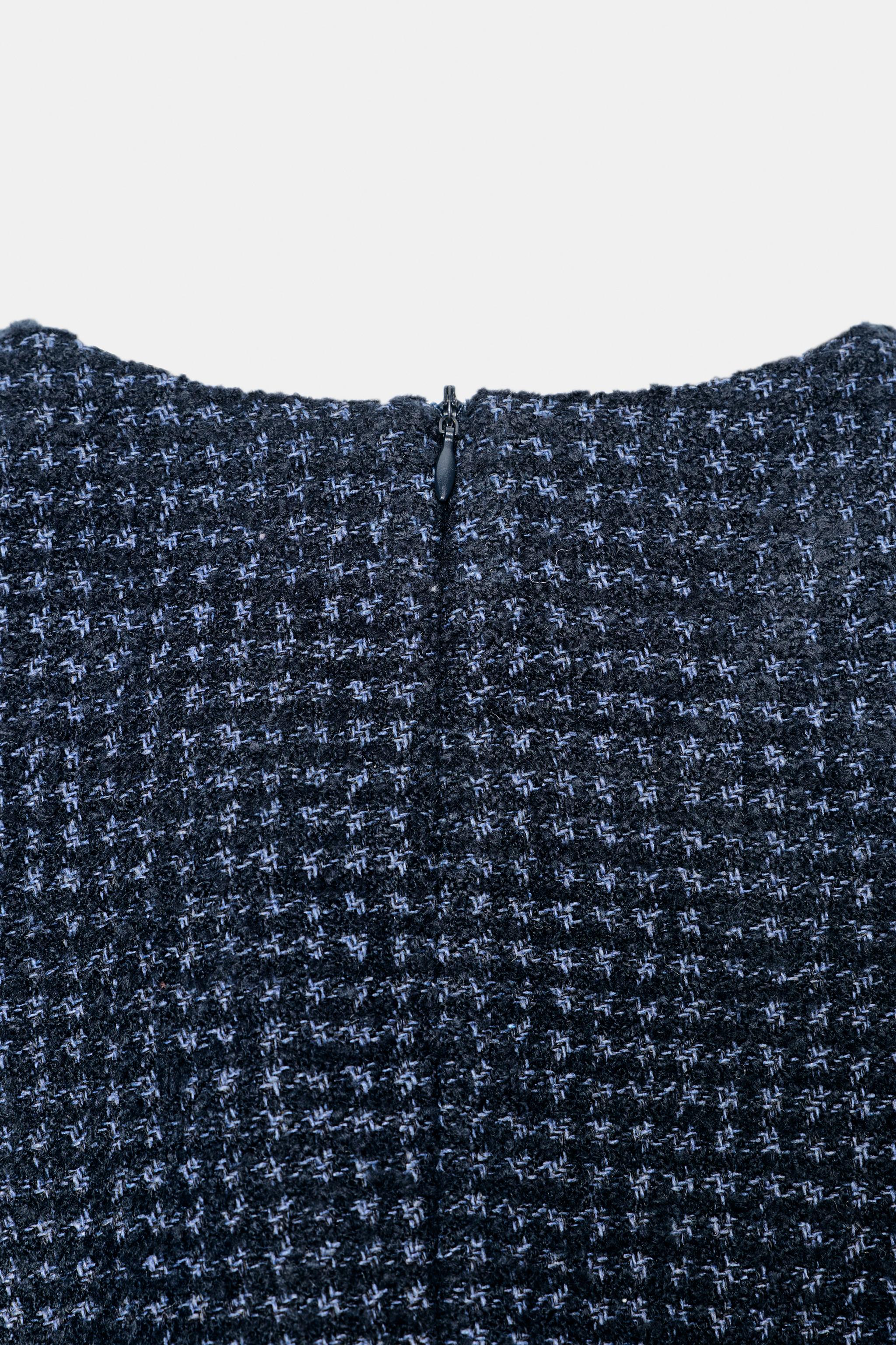 BELTED TEXTURED DRESS