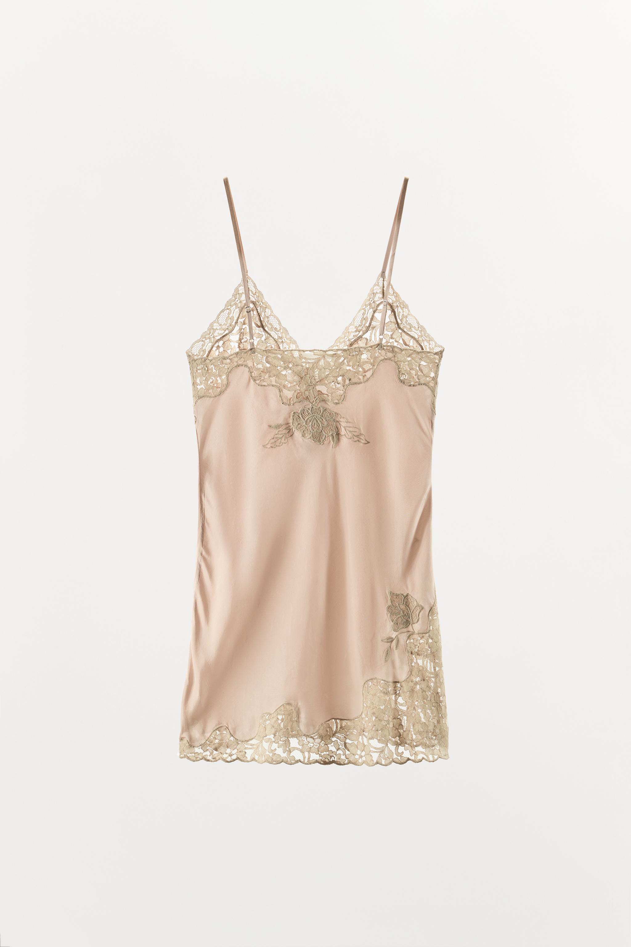 Женские платья Zara LIMITED EDITION EMBROIDERED BEADED MINI DRESS — фото 6