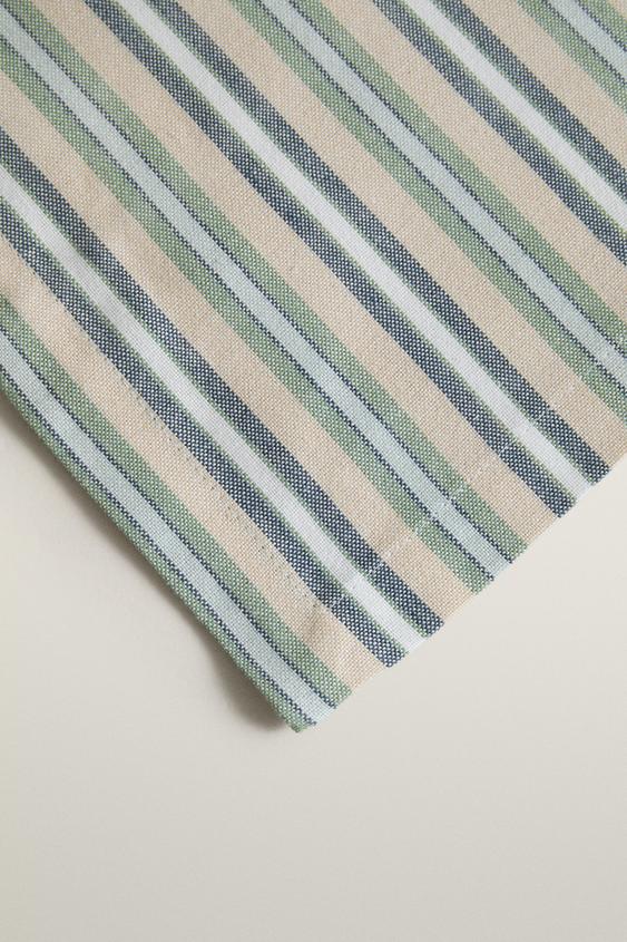 CHEMIN DE TABLE RAYURES - Bleu de Zara - Image 2