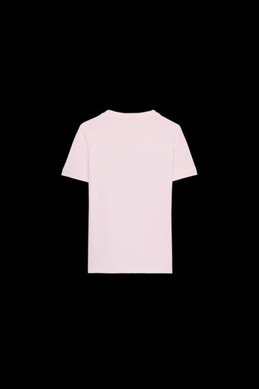SLOGAN RIPPED COTTON T-SHIRT - Pink by Zara