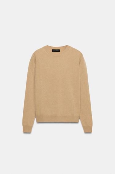 JERSEY 100% CASHMERE - Tostado de Zara