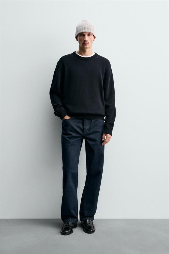 REGULAR FIT COTTON SWEATER