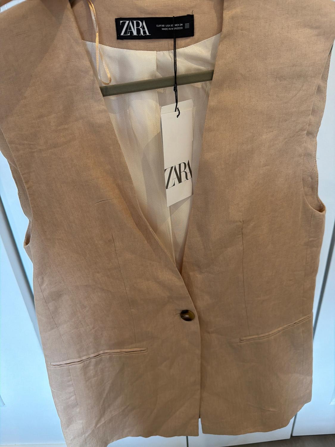 LONGLINE 100% LINEN VEST - Image 3