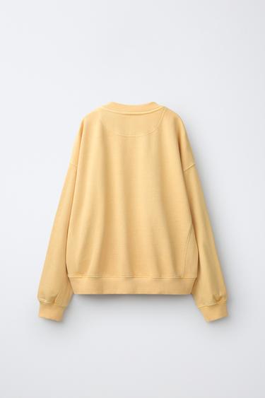 FRUIT OF THE LOOM™ EMBROIDERED SWEATSHIRT — Yellow 2