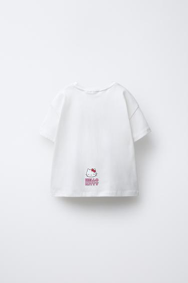 HELLO KITTY © SANRIO VARSITY T-SHIRT - Oyster-white by Zara - Image 1
