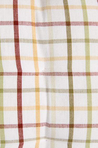 Zara DYED THREAD SEAT CUSHION - Green