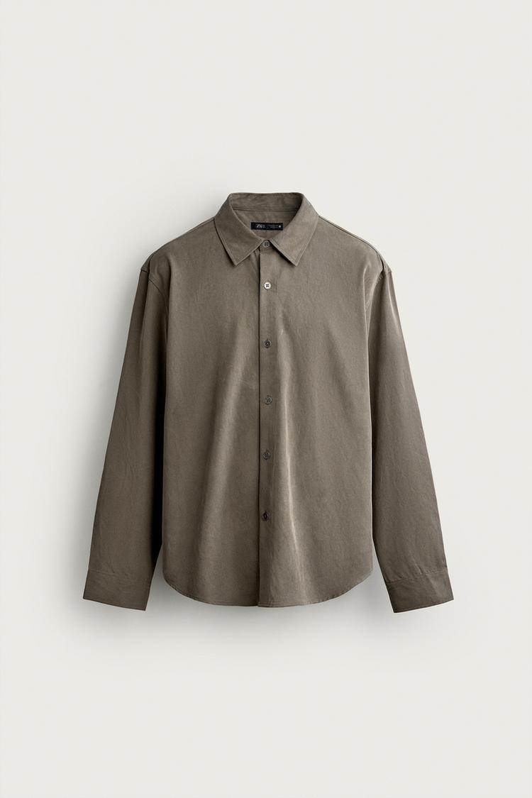 Camisa fluida de corte relajado 5