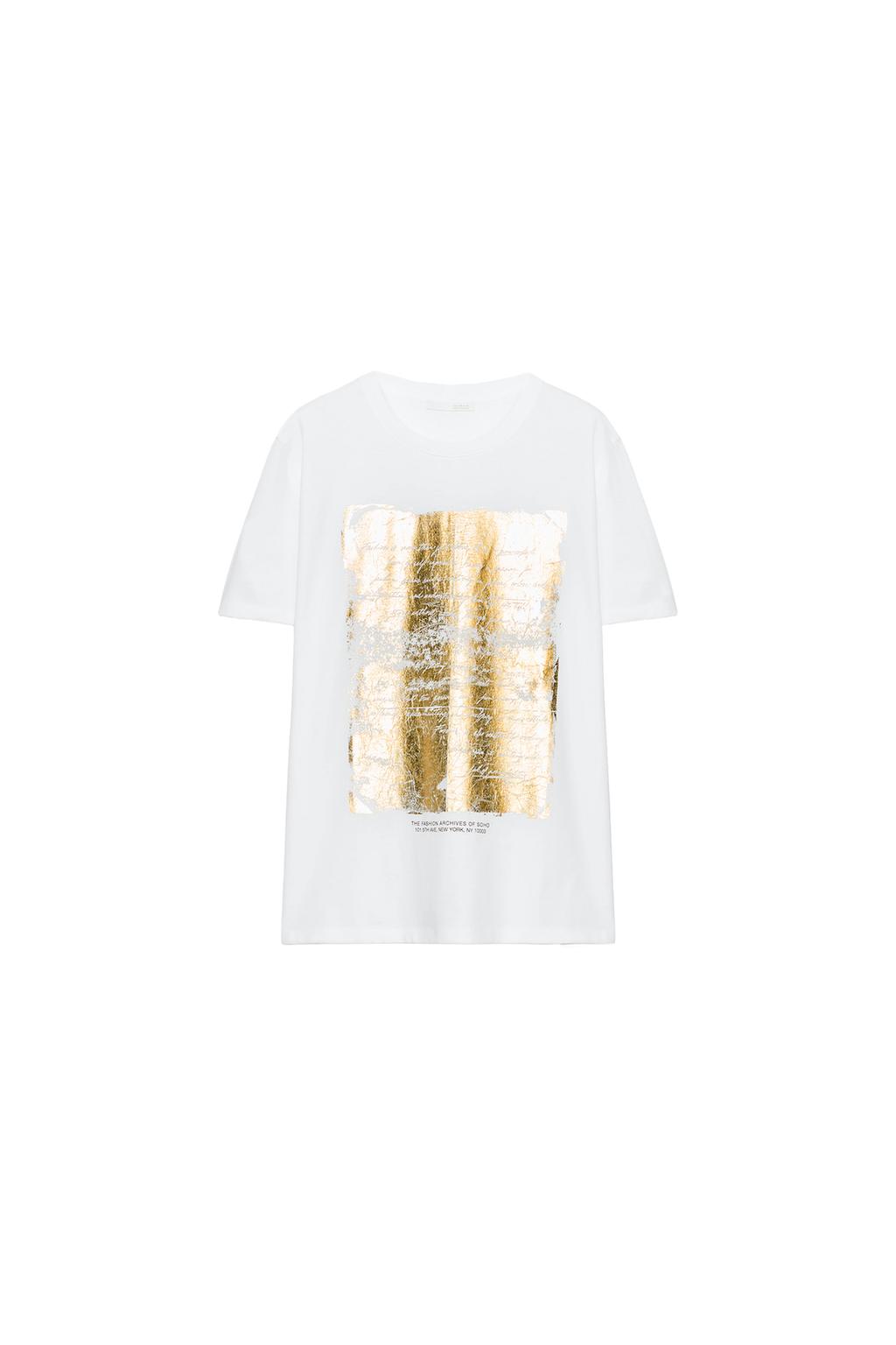 METALLIC SHORT SLEEVE T-SHIRT - image 3