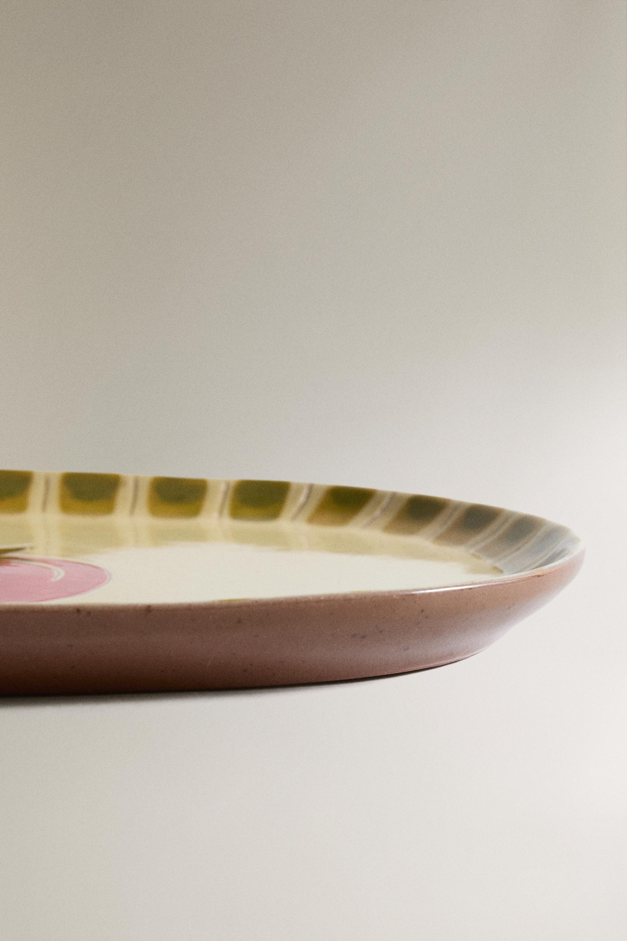 FRUIT EARTHENWARE SERVING DISH - Red | ZARA United States