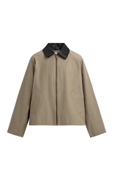 SOBRECAMISA CUELLO CONTRASTE