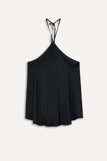 FLOWING CUPRO TOP - 50TH ANNIVERSARY - Black by Zara - Image 2