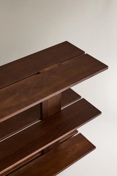 ÉTAGÈRE BOIS D'ORME TROIS TABLETTES - Marron foncé de Zara - Image 2