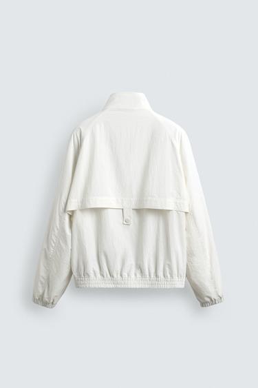 BLOUSON TECHNIQUE RELAXED FIT - Écru de Zara - Image 8