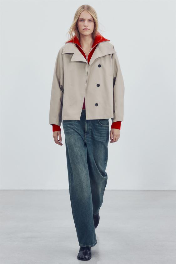 PARKA CORTA WATER REPELLENT ZW COLLECTION - Piedra de Zara - Imagen 0