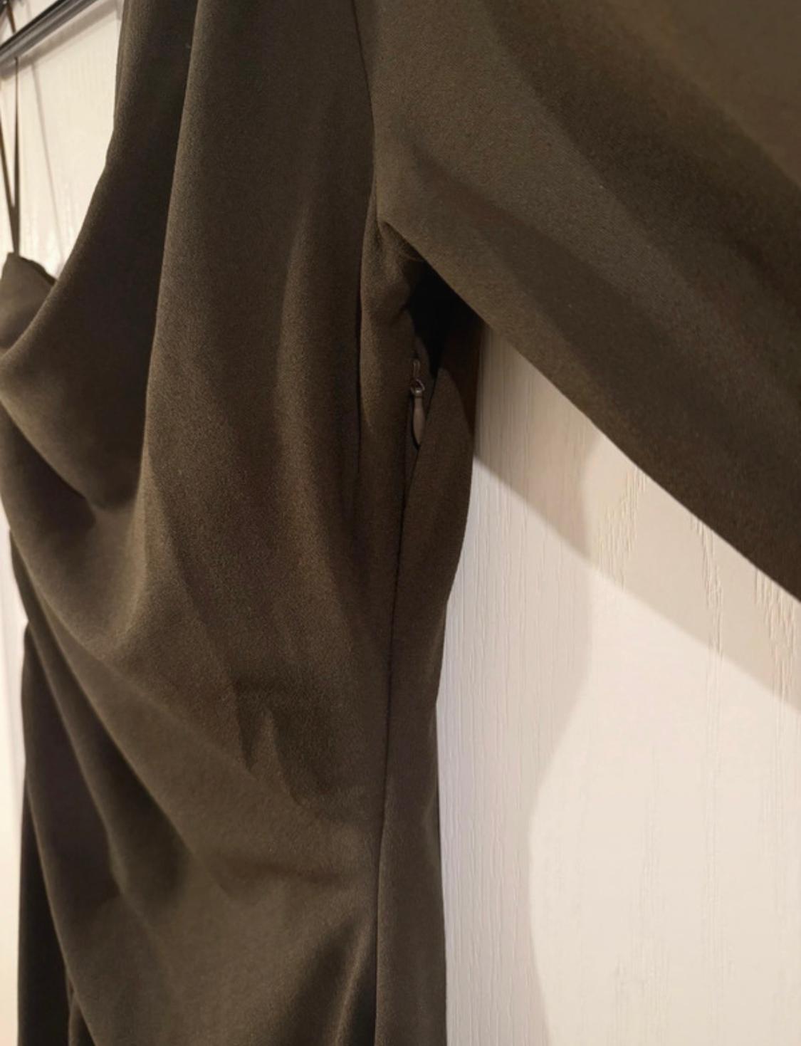 ASYMMETRIC DRAPED DRESS - Image 8