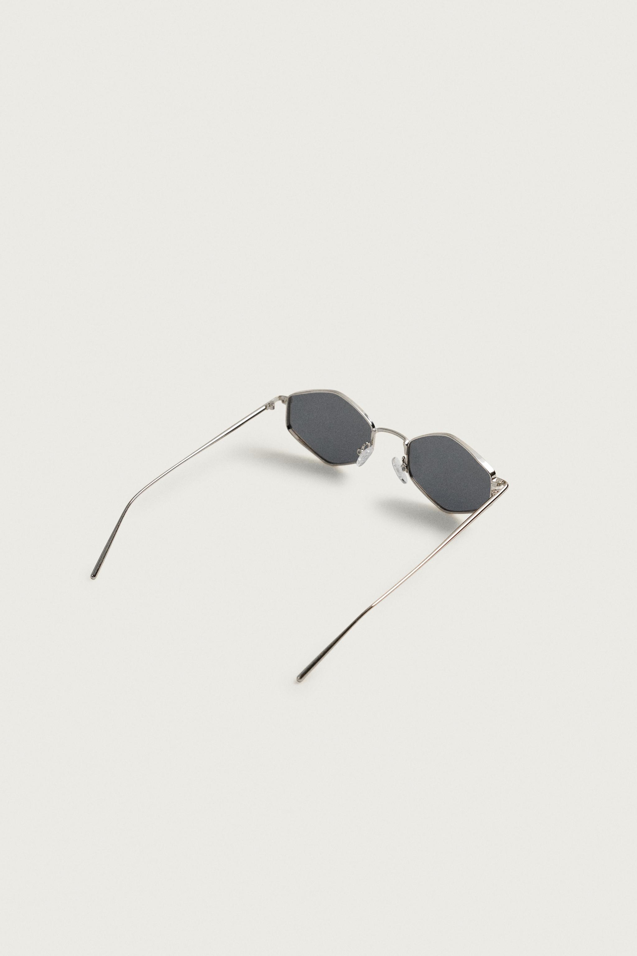 Мужские солнцезащитные очки Zara GEOMETRIC FRAME SUNGLASSES — фото 6