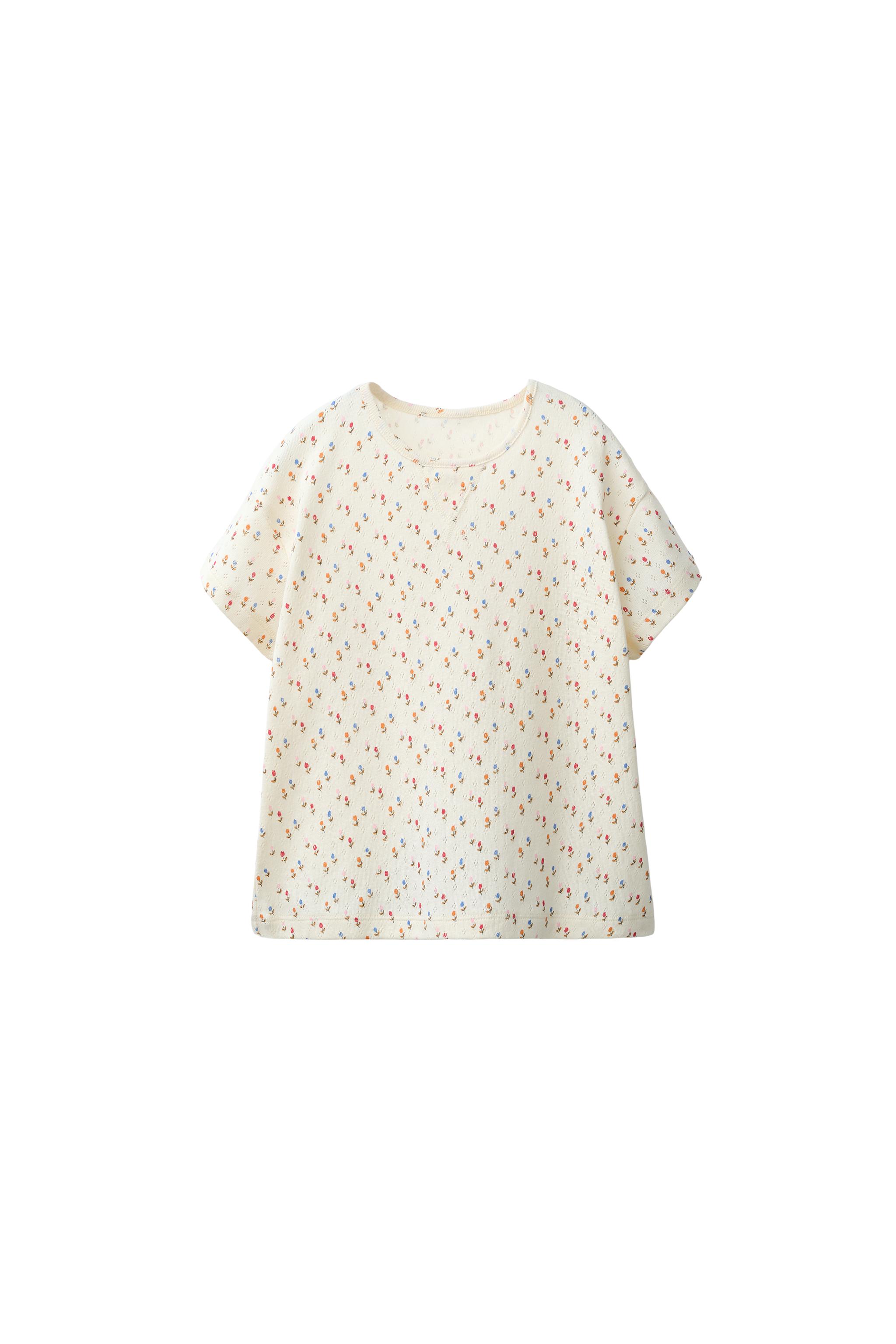 チューリップ柄ポインテルTシャツ CREATED BY CARAMEL LONDON X ZARA 