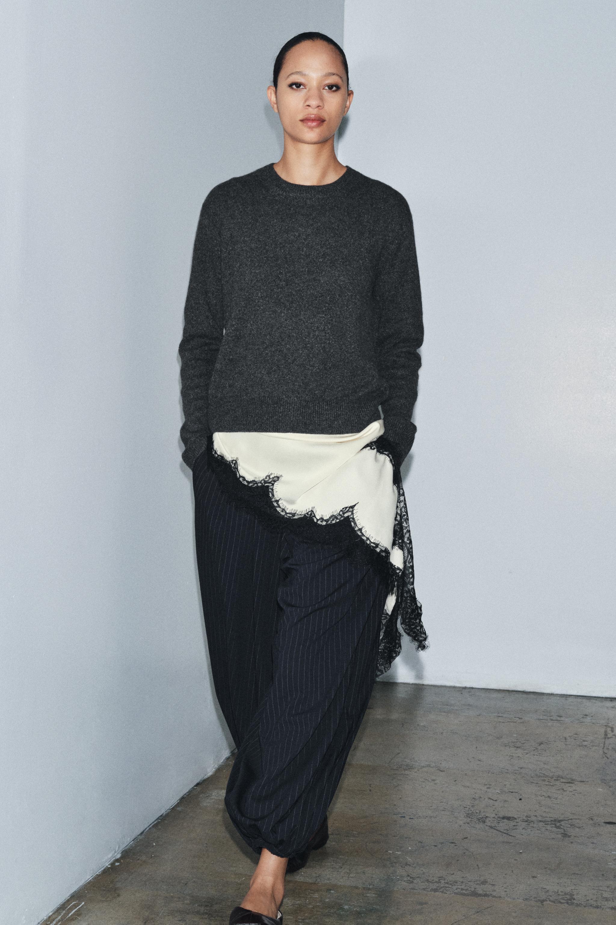 ZW COLLECTION PINSTRIPE BALLOON PANTS