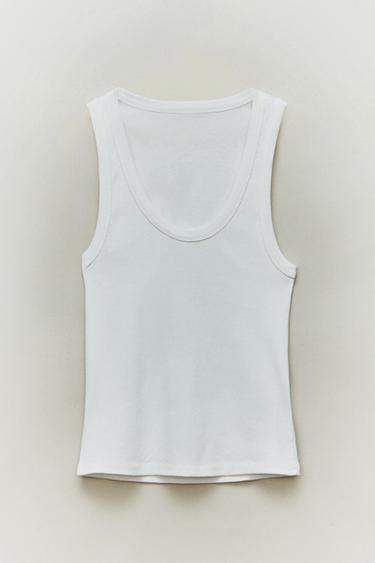 TOP COTON - Blanc de Zara - Image 4