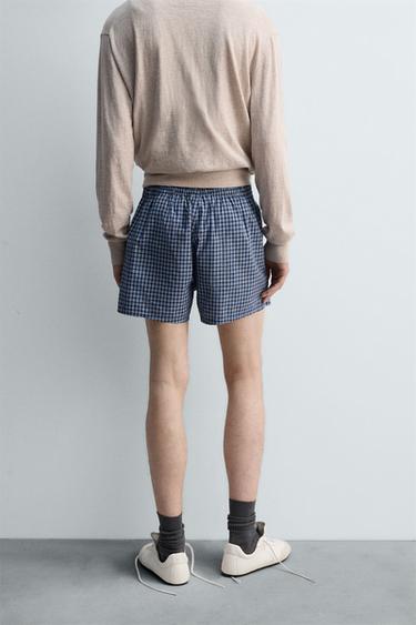 LIMITED EDITION CHECKED POPLIN BOXERS - Multicoloured by Zara - Image 2