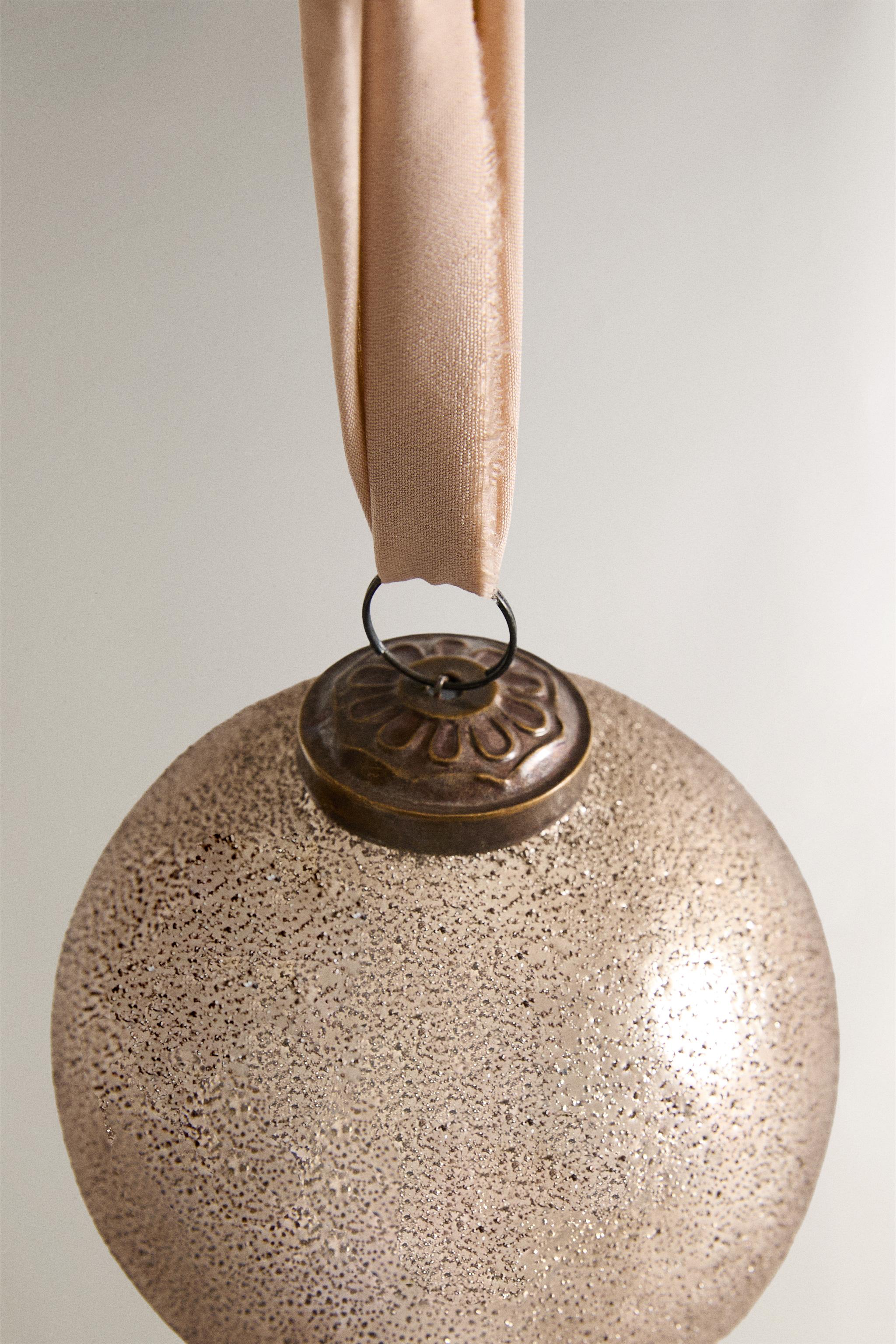 AGED CHRISTMAS TREE BALL ORNAMENT