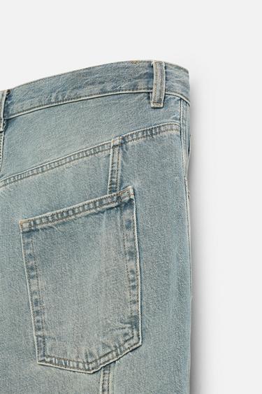 SEAMED BAGGY FIT JEANS - Blue / Green by Zara - Image 9