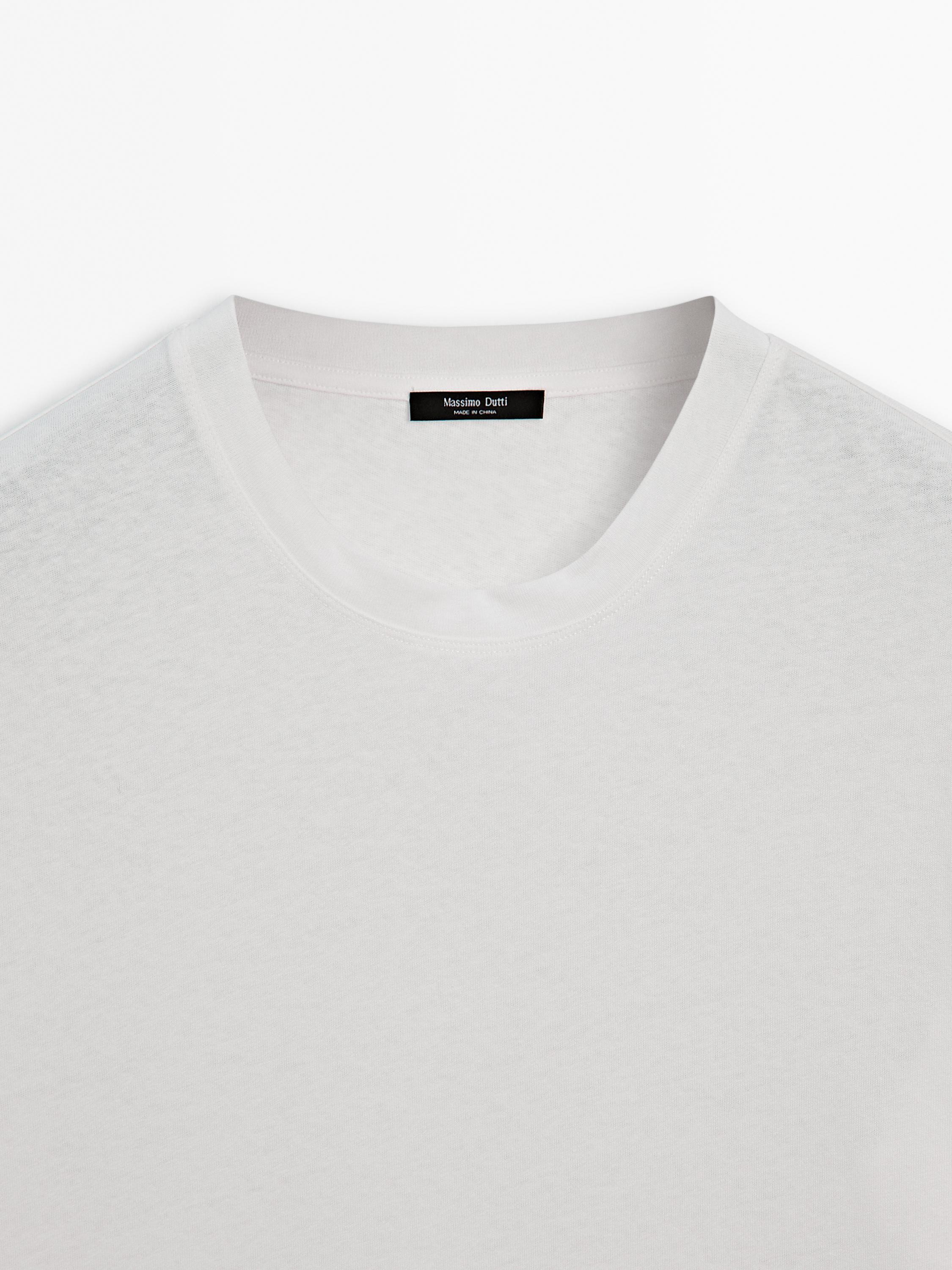 T-shirt léger en lin mélangé