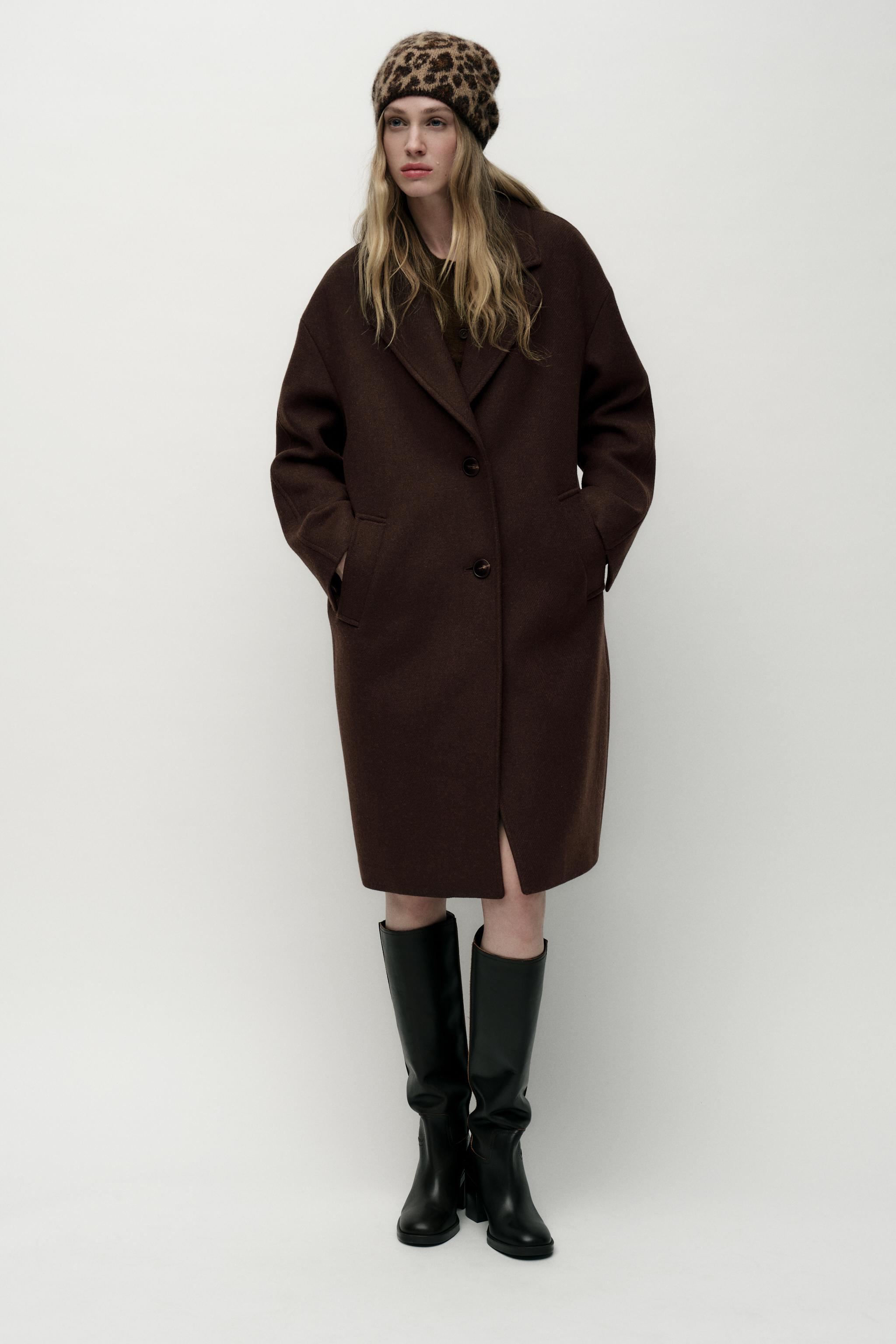 ZARA アニマル柄ウール&アルパカ混ビーニー帽 3739/053 アニマル柄ウール&アルパカ混ビーニー帽 - 豹紋 | ZARA Japan