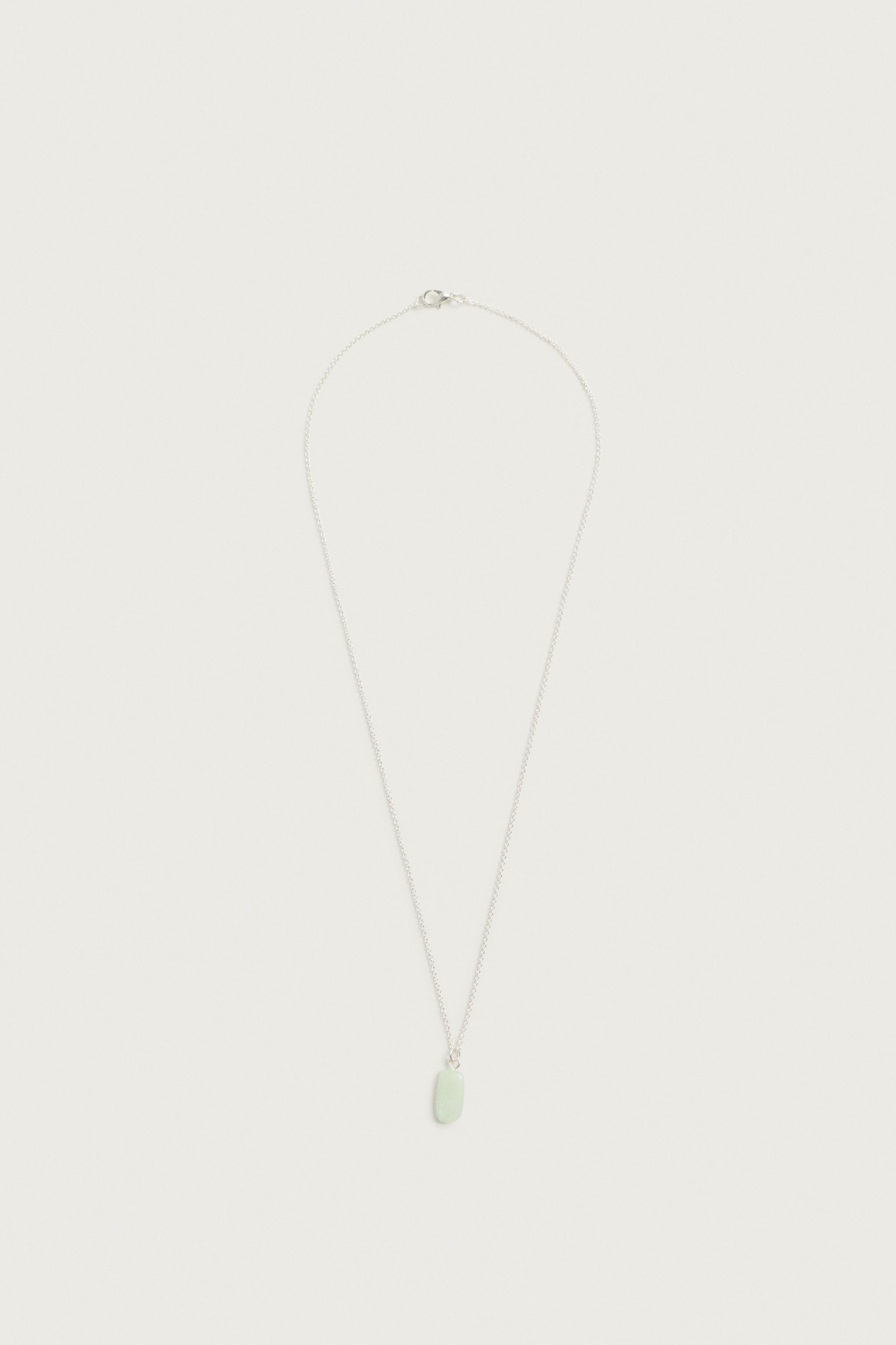 MIXED-STONE PENDANT NECKLACE