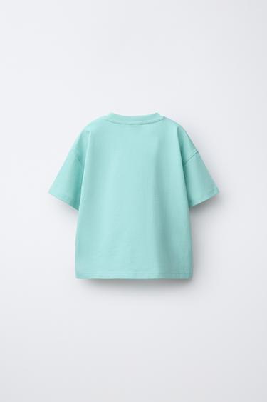 ANIMAL PRINT T-SHIRT - Turquoise by Zara - Image 1