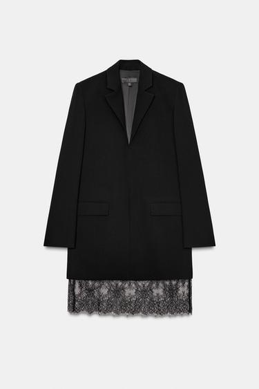 LACE BLAZER DRESS ZW COLLECTION LIMITED EDITION - Black by Zara