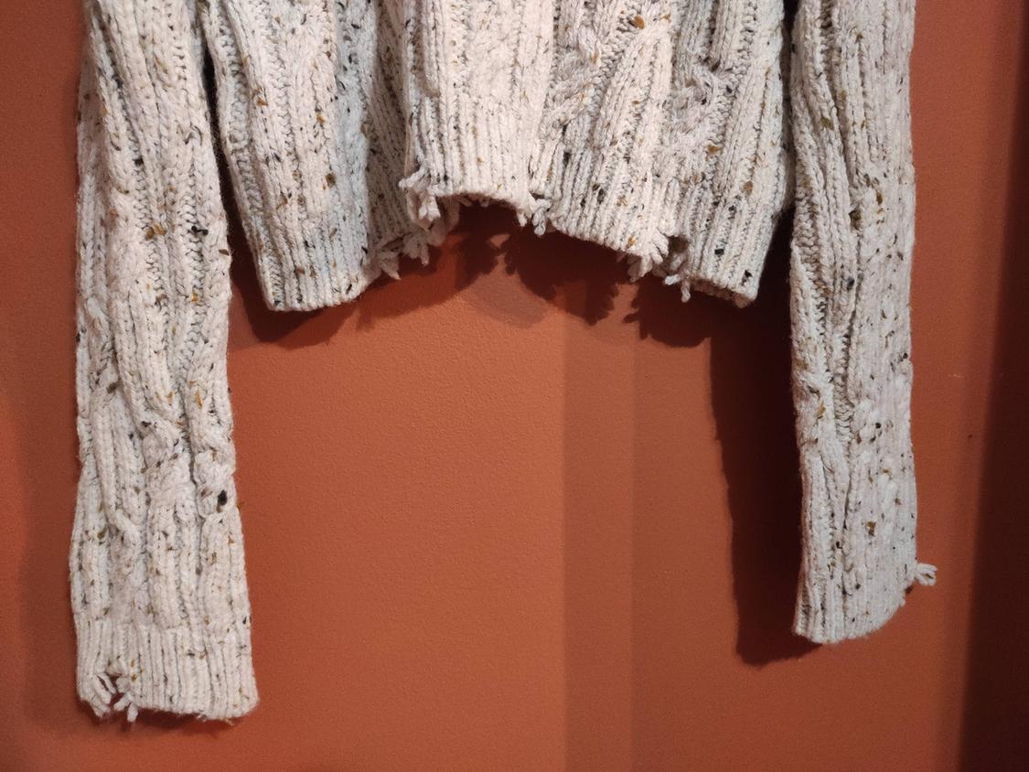 KNICKERBOCKER-YARN-EFFECT CABLE-KNIT SWEATER - Image 5