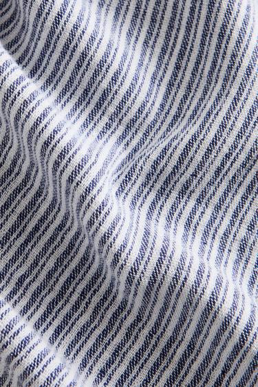 MANTA DE ALGODÃO LISTRADA - Azul da Zara